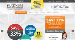Desktop Screenshot of platinumrenovations.com
